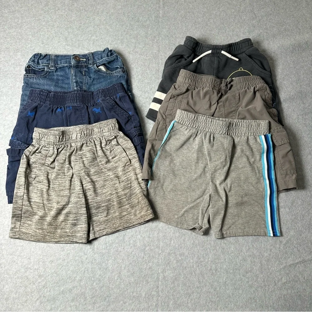 Stylish Kids Shorts Collection - Gray, Blue, Brown‎